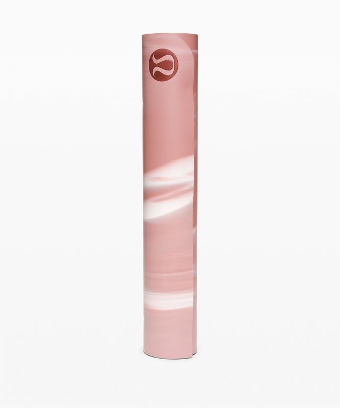 Best Lululemon Yoga Mats Reviews - Chalky Rose / White / Chalky Rose The Reversible  Mat 5mm Accessories
