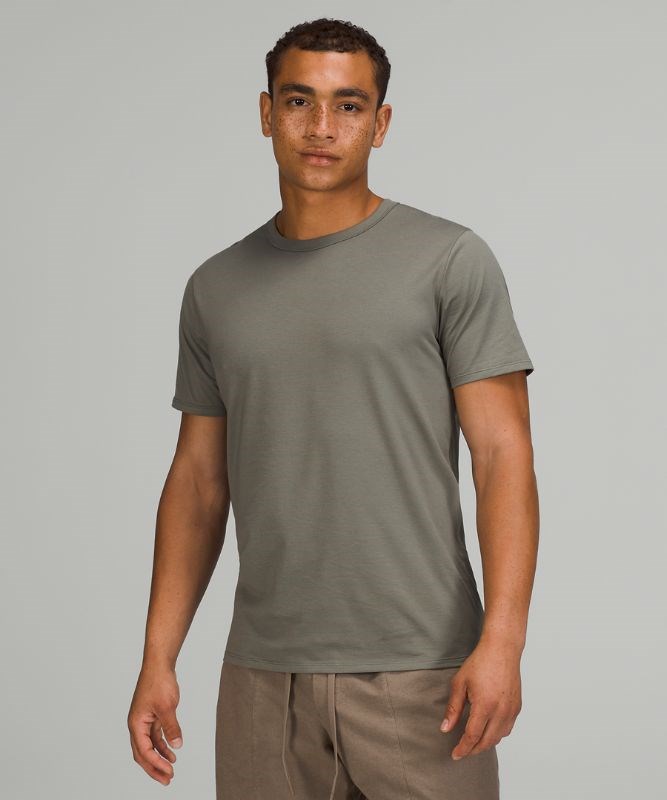 Lululemon T-Shirts Outlet Online Shop - Grey Sage The Fundamental T Mens